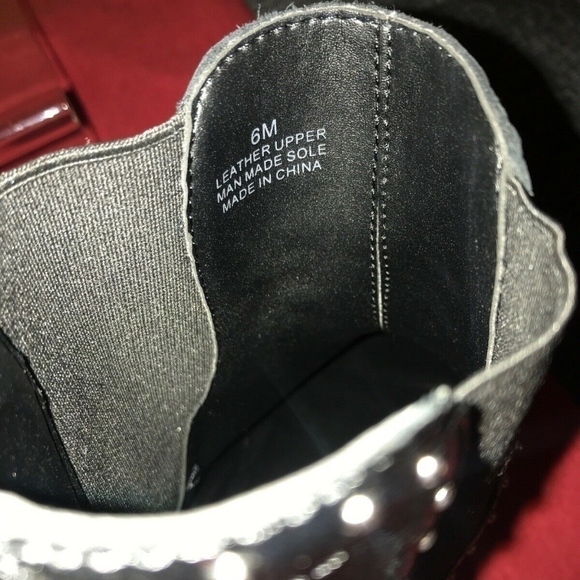 Rebecca Minkoff Sz 6 Black Sabeen Studded Boots - Picture 8 of 8